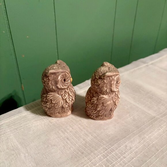 OWL Salt & Pepper Shakers Ceramic Better Homes and Gardens Collection - Picture 5 of 7